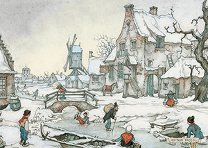 anton-pieck-winterlandschap-2 anton-pieck-winterlandschap-2
